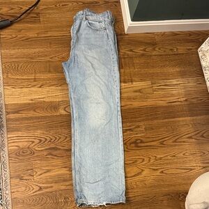 Size 14 wide leg h&m mom jeans
